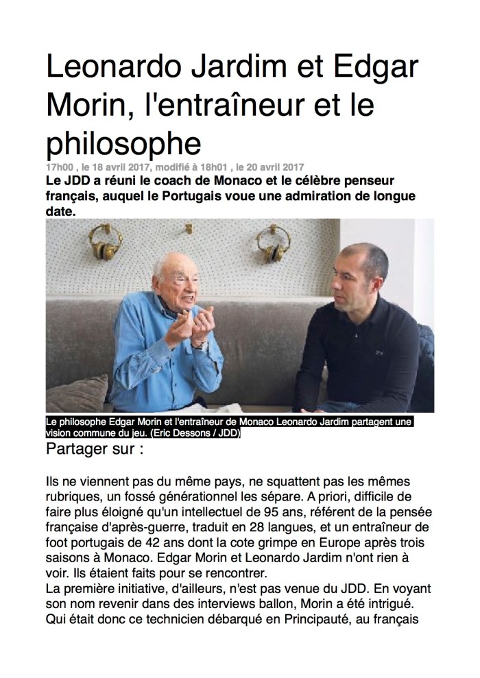 l'entraineur et le philosophe